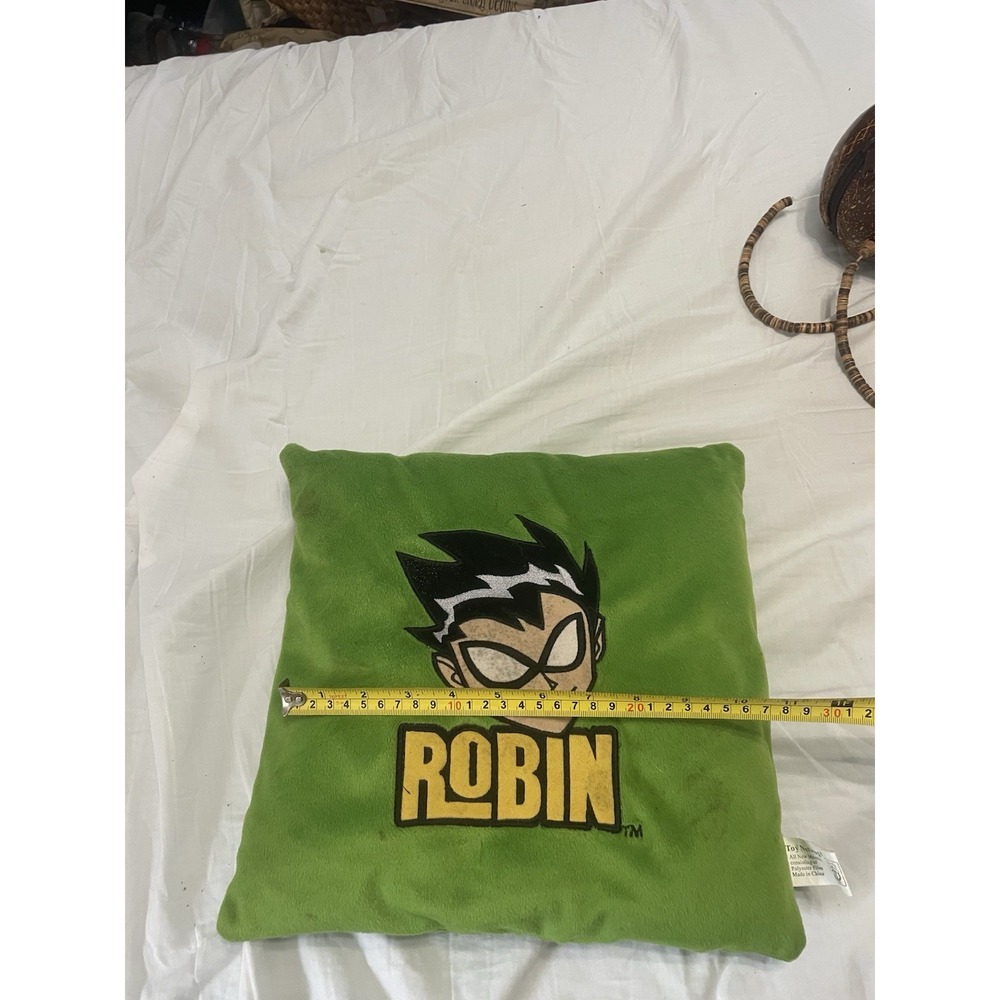 Robin  Character Graphic Patch Square Throw Pillow Polyester Decorative Kids